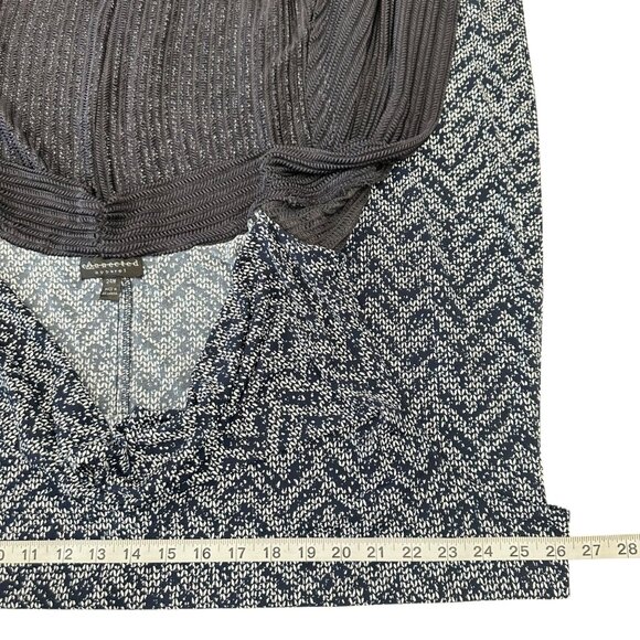 CONNECTED APPAREL Women SZ 24W Plus Navy BluePullover Cardigan Dress Stretch - Picture 6 of 10